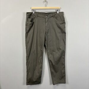 Lululemon ABC Classic Dye Mens 36 Green Cotton Nylon Stretch Golf Office Chino